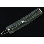 Hair clip, silver-plated brass "MET" (146)