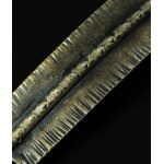 Barrette à cheveux, laiton argenté « MET » (146)