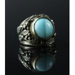Ring with blue agate, Warmet (153)