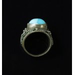 Ring with blue agate, Warmet (153)