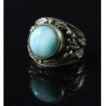 Ring with blue agate, Warmet (153)