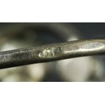 Silver ring, marked M.J. (189)