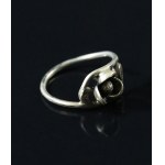 Silver ring, marked M.J. (189)