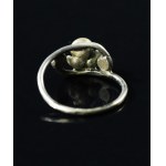 Silver ring, marked M.J. (189)