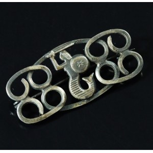 Mermaid brooch, ORNO, designed by Zdzisław Łęcki (198)
