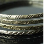 Set of 4 bracelets from various manufacturers, silver (201)