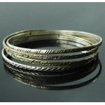 Set of 4 bracelets from various manufacturers, silver (201)