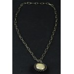 Agate necklace on a chain, item no. ms (228)