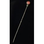Tie pin with rose quartz, ORNO (232)