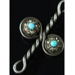 Brooch with turquoise, diamonds, and gold settings, Zaremscy (237)