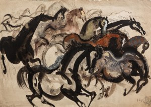 Józef Wilkoń (ur. 12 lutego 1930), Konie