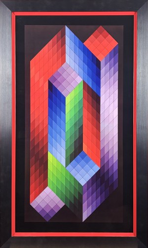 Victor Vasarely (1906-1997), Torony (Wieża) 1974 (1970)