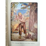 Daniel Defoe - Robinson Crusoe - Berlin ok. 1920 [ barwne ilustracje ]