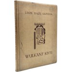 Leon Prince Sapieha - The Volcanoes of Kivu, Travel Memoirs, Kraków 1934 [Cover featuring the noble coat of arms of the Podhorski family]