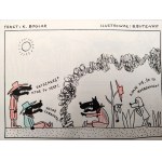 Boglar, K. — Wolves on the Trail of Gucio and Cezar, Warsaw 1973 [illustrated by Bohdan Butenko]