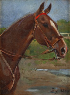 Jerzy Kossak (1886 Kraków - 1955 Kraków), Głowa konia