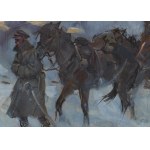 Wojciech Kossak (1856, Paris – 1942, Kraków), Uhlans on Horseback, 1927