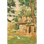 Kazimierz Plater-Zyberk (1879 Kirup, Dynaburg - 1964 Ashbury Park, New Jersey, USA), Wiejskie podwórko