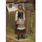 Jan Władysław Barański (b. 1883, Częstochowa), Woman in Folk Costume