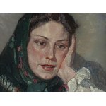 Mieczysław Rakowski (1882, Więckowice - 1947, Bruxelles), Ragazza di campagna (Paysanne Polonaise), 1946