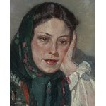 Mieczysław Rakowski (1882, Więckowice - 1947, Bruxelles), Ragazza di campagna (Paysanne Polonaise), 1946