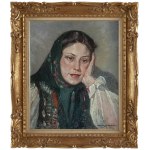Mieczysław Rakowski (1882, Więckowice - 1947, Bruxelles), Ragazza di campagna (Paysanne Polonaise), 1946