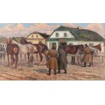 Jan Erazm Kotowski (1885 Opatowiczki k. Pińczowa - 1960 Milanówek), Przed karczmą
