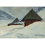 Leszek Stańko (1925, Sosnowiec – 2011, Katowice), Winter Landscape from Zakopane, 1963