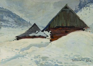 Leszek Stańko (1925 Sosnowiec - 2011 Katowice), Pejzaż zimowy z Zakopanego, 1963
