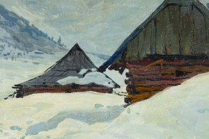 Leszek Stańko (1925 Sosnowiec - 2011 Katowice), Pejzaż zimowy z Zakopanego, 1963
