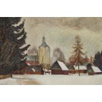 Józef Krzyżański (1898, Hnilice, Ukraine – 1987, Poznań), Winter Landscape (recto) / Female Nude (verso), 1931