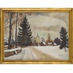Józef Krzyżański (1898, Hnilice, Ukraine – 1987, Poznań), Winter Landscape (recto) / Female Nude (verso), 1931
