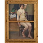 Józef Krzyżański (1898, Hnilice, Ukraine – 1987, Poznań), Winter Landscape (recto) / Female Nude (verso), 1931