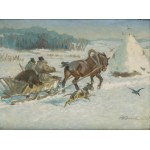 Roman Antoni Breitenwald (1911, Piotrków Trybunalski – 1985, Miechów), Winter Sleigh