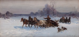 Czesław Wasilewski (1875 Warszawa - 1947 Łódź), Po polowaniu na łosia