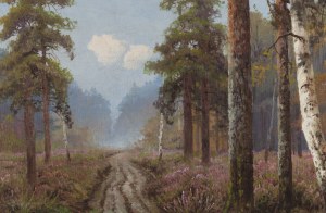 Wiktor Korecki (1890 Kamieniec Podolski - 1980 Milanówek k. Warszawy), Leśna droga, lata 50. XX w.