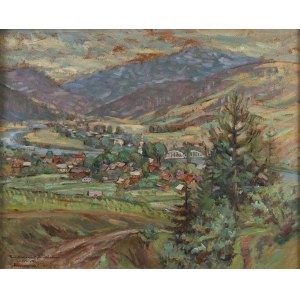 Adam Marczyński (1908, Kraków – 1985, Kraków), View of Krościenko, 1944