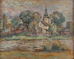 Adam Marczyński (1908 Kraków - 1985 Kraków), Widok na kościółek