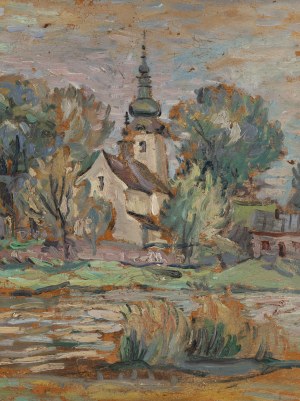 Adam Marczyński (1908 Kraków - 1985 Kraków), Widok na kościółek