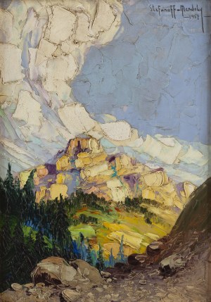 Grzegorz Mendoly-Stefanoff (1898 - 1966 ), Pejzaż górski, 1937