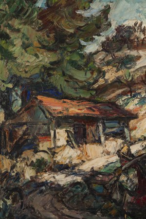 Maurice Vagh-Weinmann (1899 - 1966 ), Pejzaż wiejski z Les Granettes, 1957