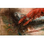 Marc Sterling (1898, Russia - 1976, Parigi), Natura morta con aragosta, 1930 circa