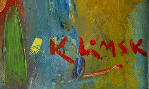 Ludwik Klimek (1912 Skoczów - 1992 Francja), Treserka z lwem