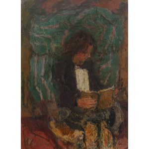 Eugeniusz Eibisch (1895, Lublin – 1987, Warsaw), Boy Reading a Book