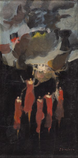 Alfred Aberdam (1894 Lwów - 1963 Paryż), Kompozycja, 1958