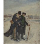Artur Markowicz (1872 Kraków - 1934 Kraków), Wędrowni muzykanci, 1927