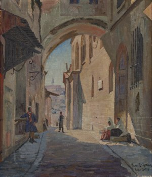 Max Haneman (Hanneman) (1882 Łódź - 1944 ), Ulica Ecce Homo w Jerozolimie