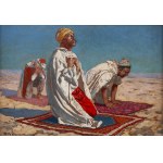Feliks Michał Wygrzywalski (1875 Przemyśl - 1944 Rzeszów), Modlitwa Arabów na pustyni