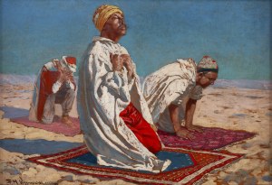 Feliks Michał Wygrzywalski (1875 Przemyśl - 1944 Rzeszów), Modlitwa Arabów na pustyni