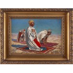 Feliks Michał Wygrzywalski (1875, Przemyśl – 1944, Rzeszów), Arabs Praying in the Desert